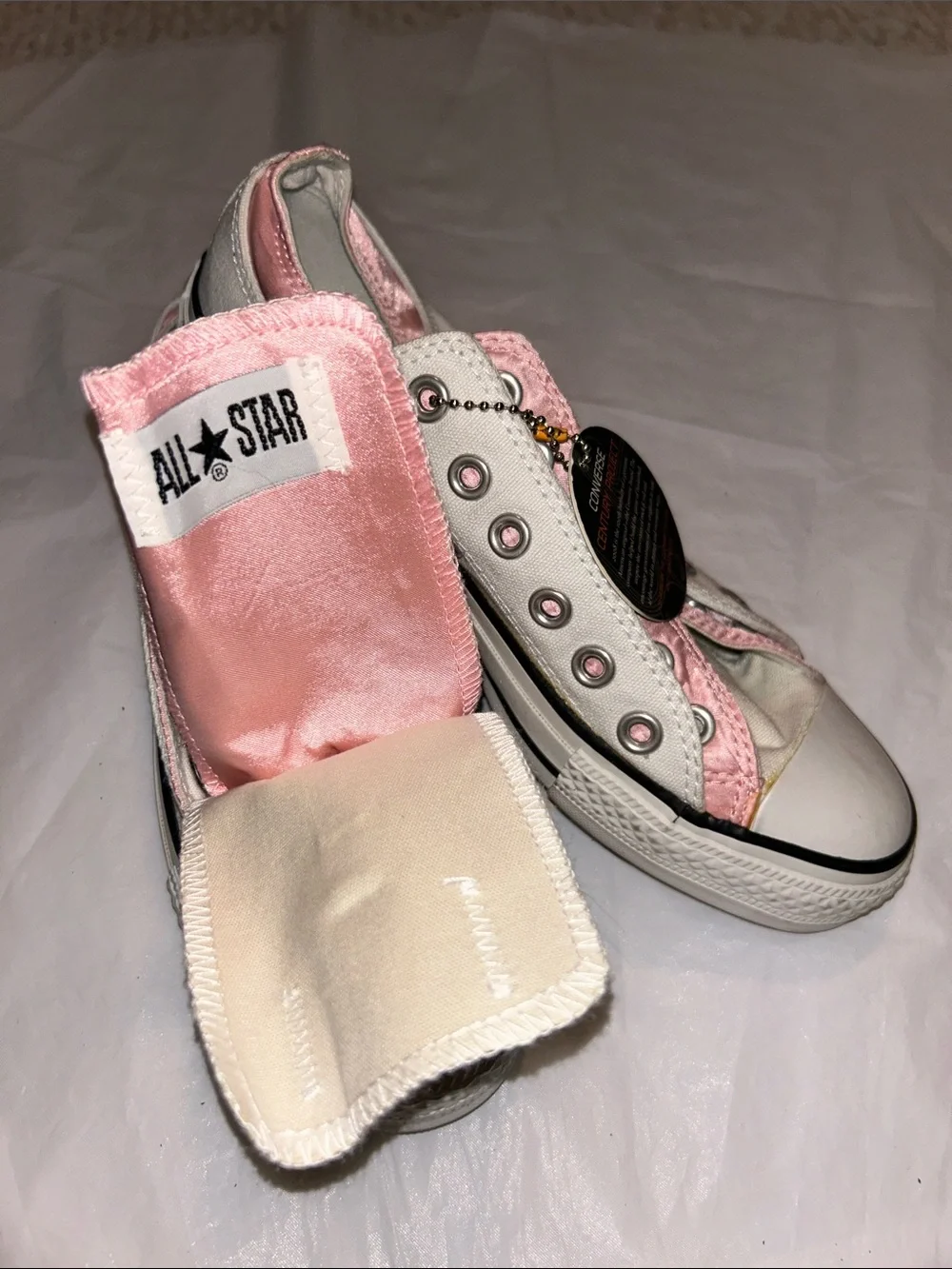 NWT *RARE* CONVERSE Double Upper Chuck Taylor All Star Low Top Sneakers - Picture 3 of 8